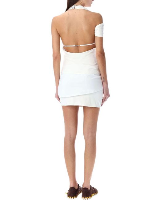 Nike White Jersey Mini Dress