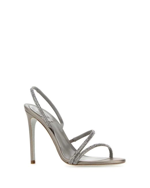 Rene Caovilla White Rene Caovilla Sandals