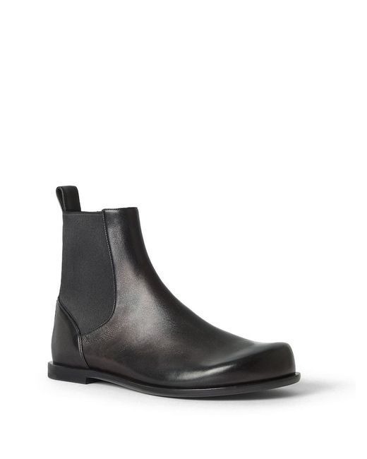 Fendi Black Ff Squared Chelsea Boots for men