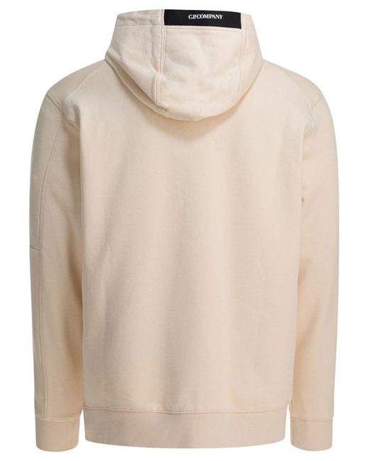 C P Company Natural "Diagonal Raised" Sweatshirt for men