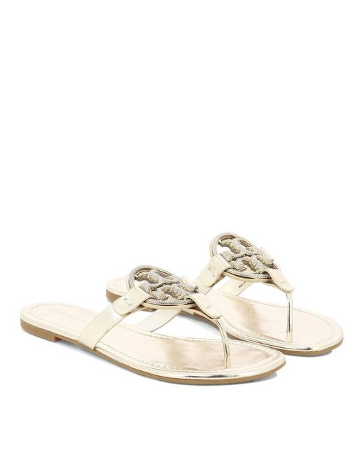 Tory Burch White "miller Pave" Sandals
