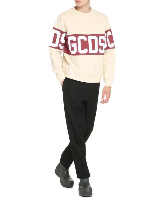 Gcds Multicolor Logo Detail Cotton Sweatshirt for men