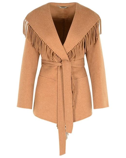 Jonathan Simkhai Brown 'Rowen' Camel Wool Blend Coat