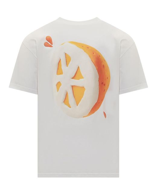 J.W. Anderson White Clay Digital Fruit T-shirt for men