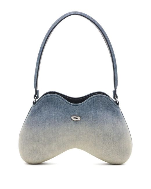 DIESEL Blue Double-D Shoulder Bag