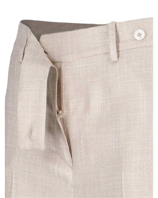 Kiton White Straight Pants