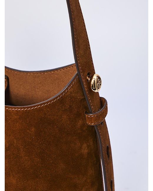 Tory Burch Brown Romy Hobo Bag Small