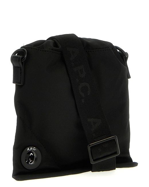 A.P.C. Black "reset" Shoulder Bag for men