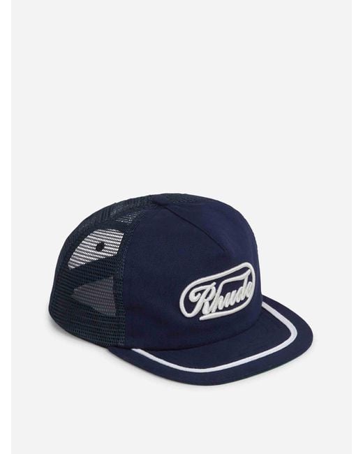 Rhude Blue Patch Cap for men