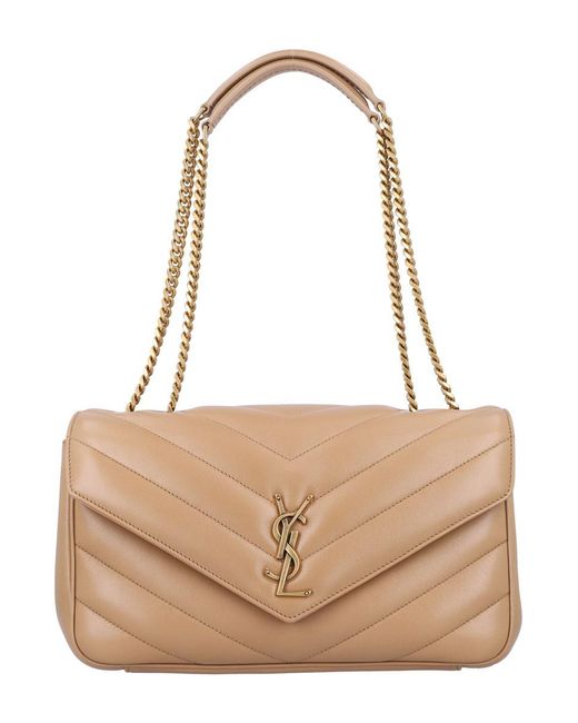 Saint Laurent Natural Medium Loulou Bag