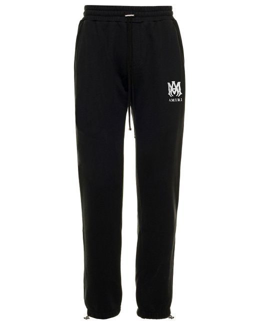 Amiri Man 's Black Cotton Joggers With Logo for Men - Save 3% | Lyst