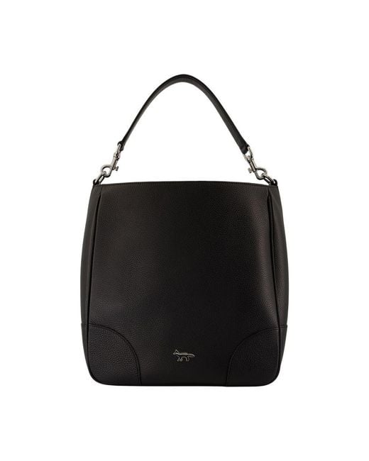 Maison Kitsuné Black Boogie Shoulder Bag