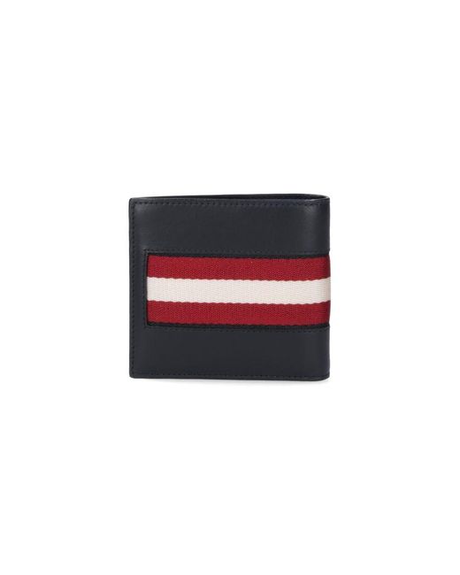 Bally Red Bi-fold Wallet "brasai" for men