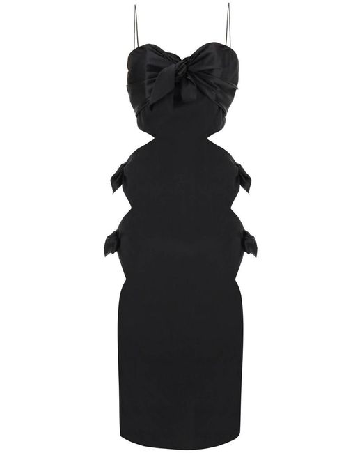 Alessandra Rich Black Cut-out Dress