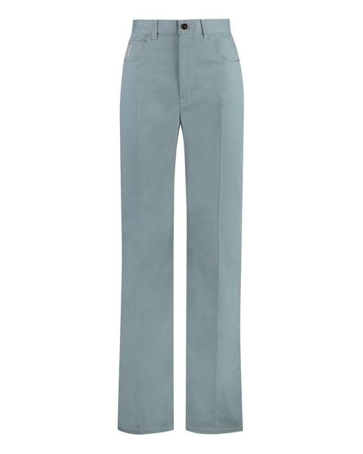 Fendi Blue 5-Pocket Straight-Leg Jeans