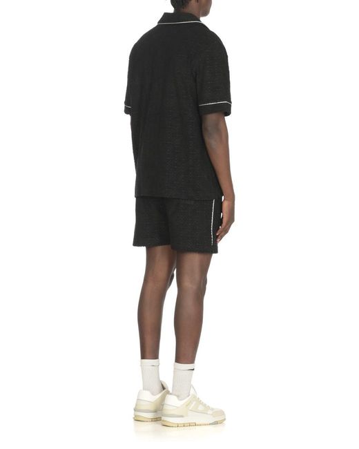 Casablanca Black Monogram Towelling Shirt for men