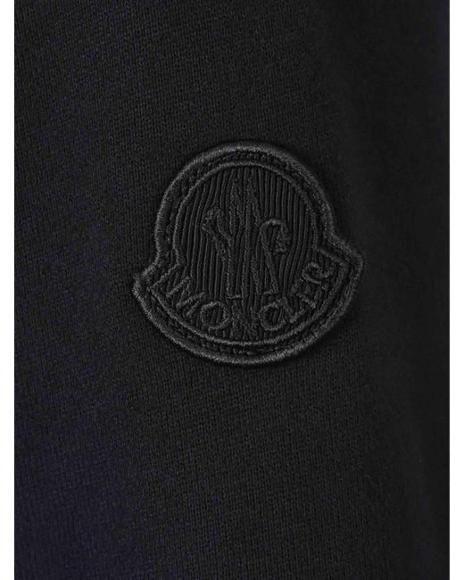 Moncler Black Plush Hooded Cardigan