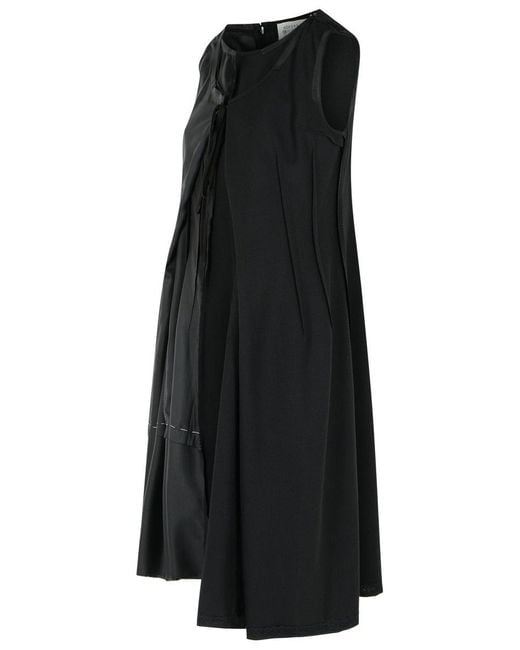 Maison Margiela Black Cupro Blend Dress