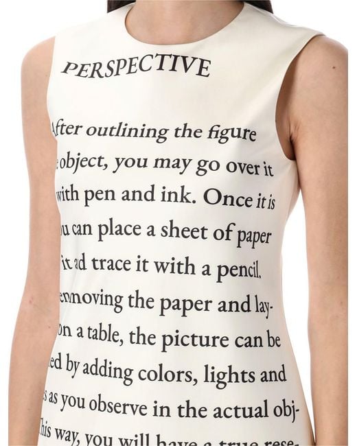 J.W. Anderson White Text' Print Mini Shift Dress