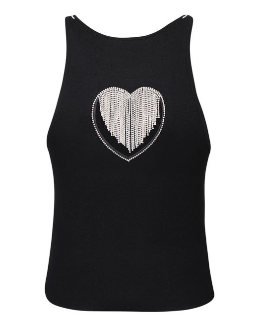 Alice + Olivia Black Allen Tank Top