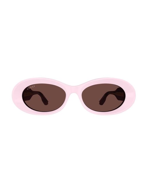 Gucci Brown Gg1527S Linea Rivets Sunglasses