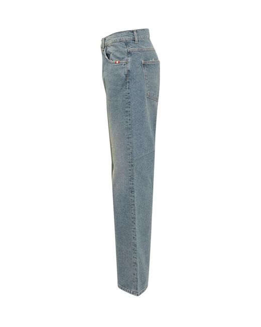 AMISH Blue Long Jeans for men