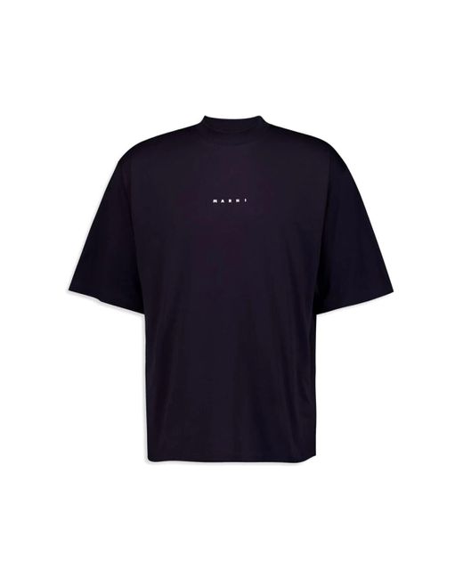 Marni Blue Mini Logo T-shirt for men