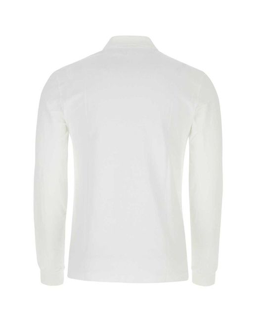Lacoste White Piquet Polo Shirt for men