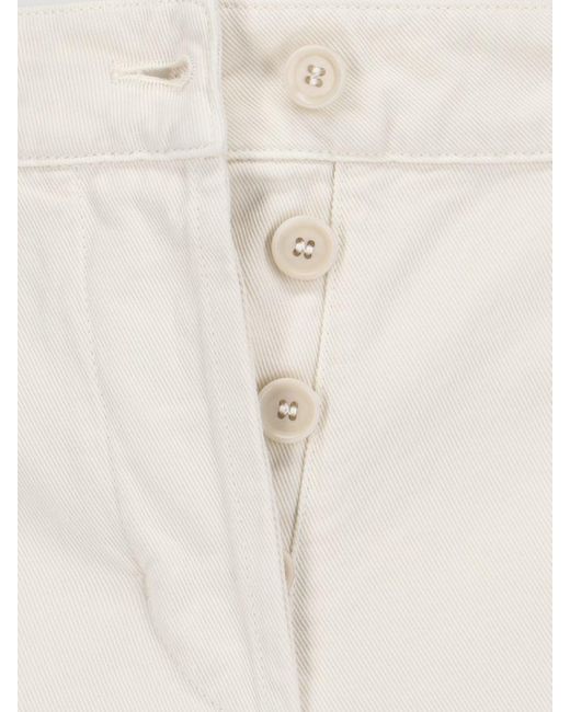 Aspesi White Trousers