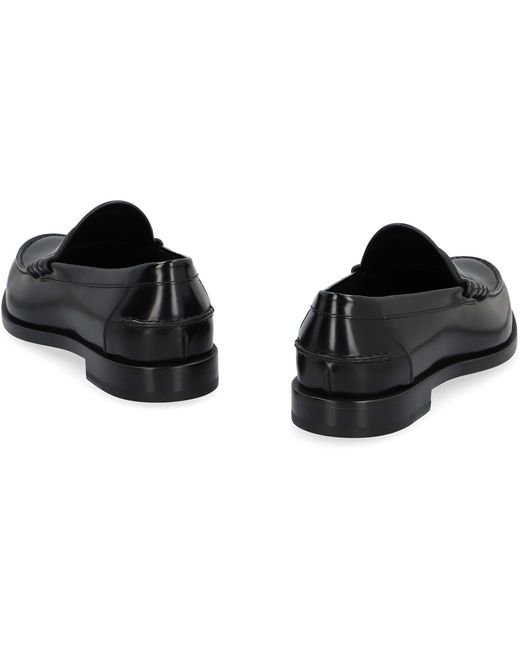 Givenchy Black Mr G Leather Loafers for men