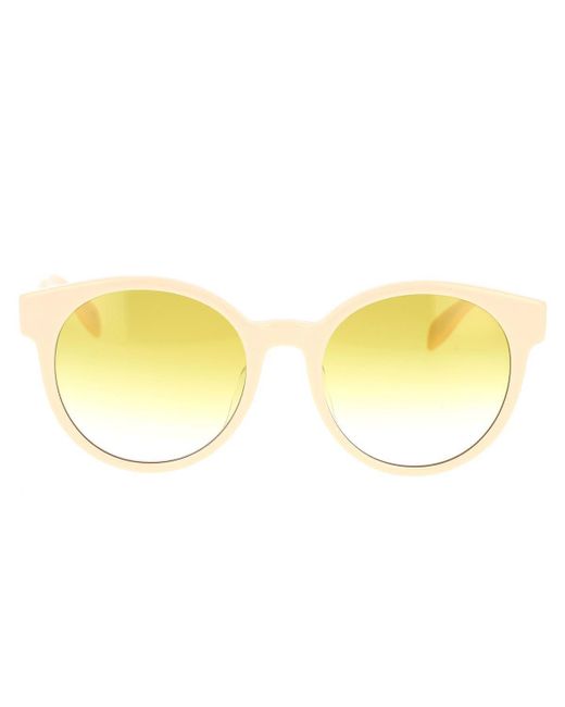 Alexander McQueen Yellow Sunglasses