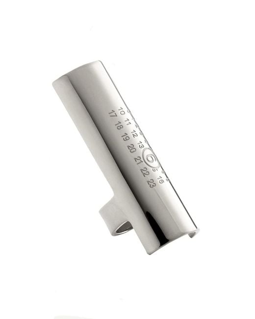 MM6 by Maison Margiela Gray "numeric" Ring