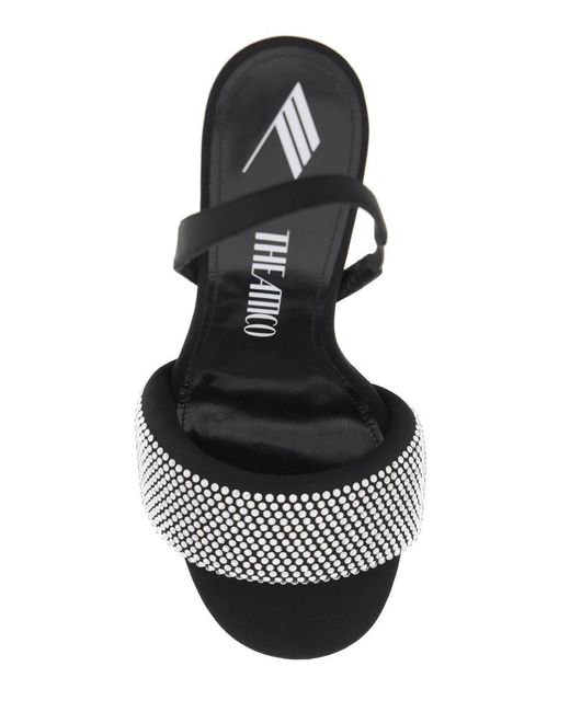 The Attico Black Rem Sandals