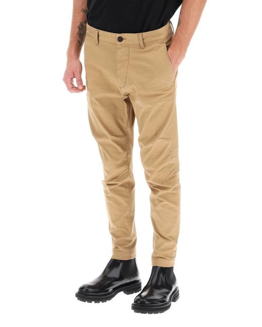 DSquared² Natural 'sexy Chino' Pants for men