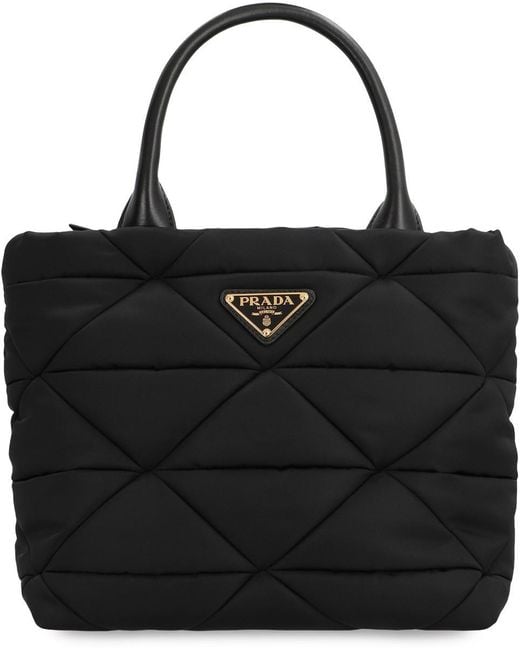 Prada Black Small Re-Nylon Tote Bag
