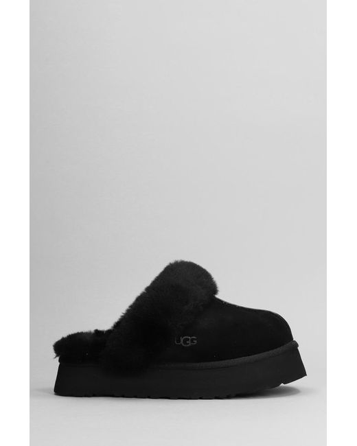 Ugg Black Disquette Slipper-Mule