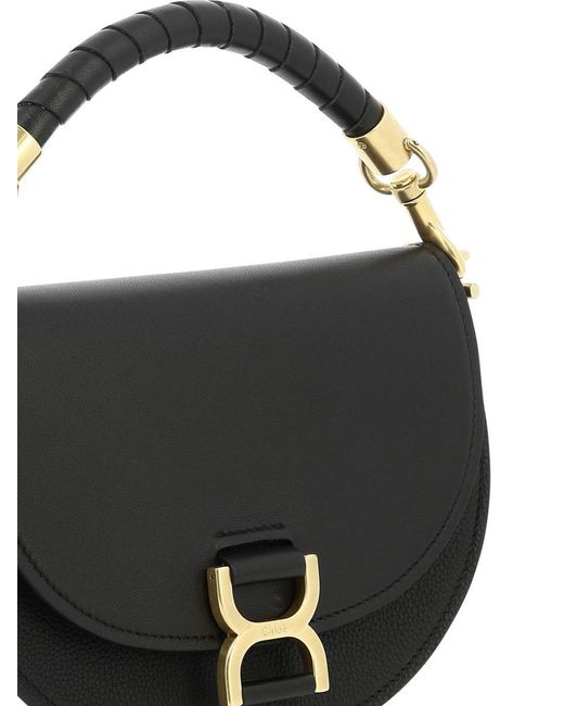 Chloé Black "Marcie" Chain Flap Bag