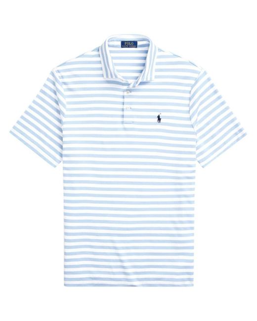 Polo Ralph Lauren Blue Striped Polo Shirt for men