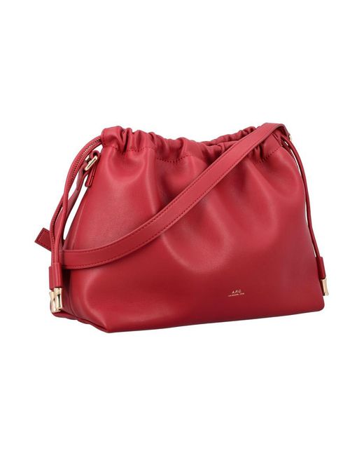 A.P.C. Red Ninon Bucket Bag