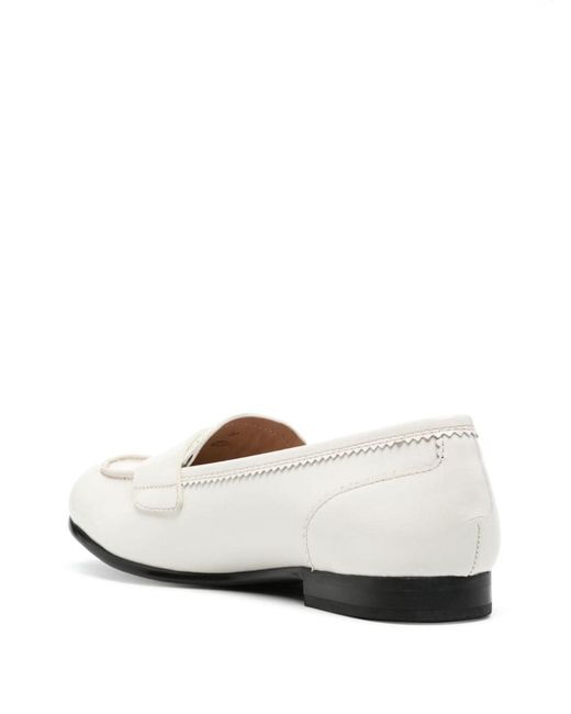 Love Moschino White Loafers With Logo Detail