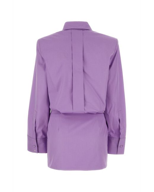 The Attico Purple ''margot'' Mini Dress