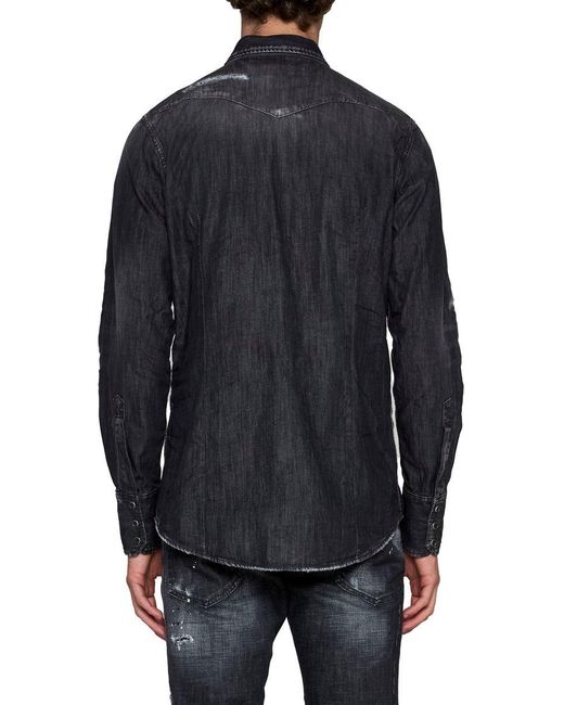 DSquared² Black 'Classic Western' Shirt for men