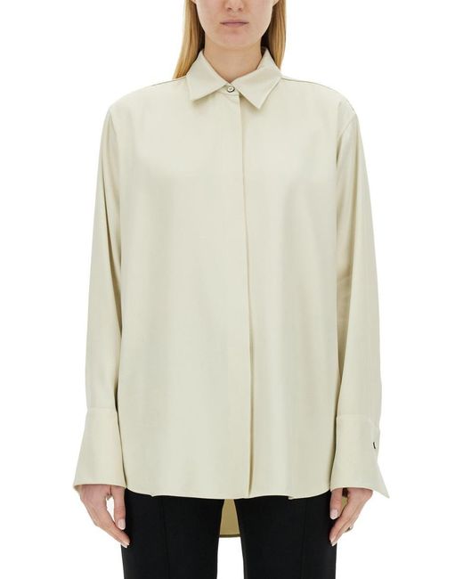 Jil Sander White Shirt With Long Sleeves