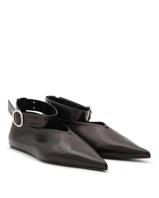 Jil Sander Black Flat Shoes
