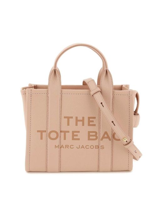 Marc Jacobs Leather The Mini Traveler Tote Bag in Natural Lyst