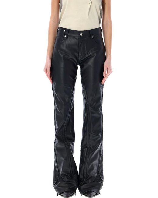 Y. Project Blue Eco Leather Pants