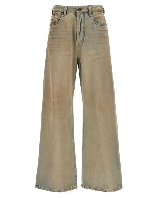 DIESEL Natural Faded Effect Jeans
