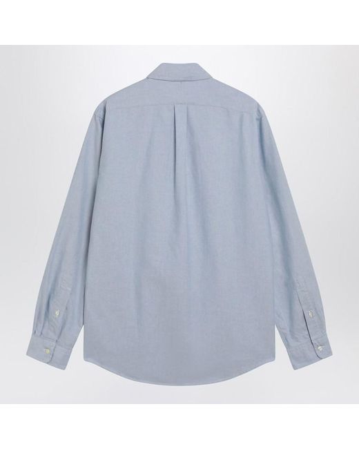 Polo Ralph Lauren Blue Light Oxford Shirt Custom-Fit for men