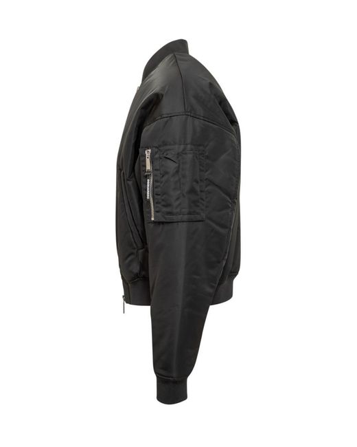 DSquared² Black Bomber Jacket for men