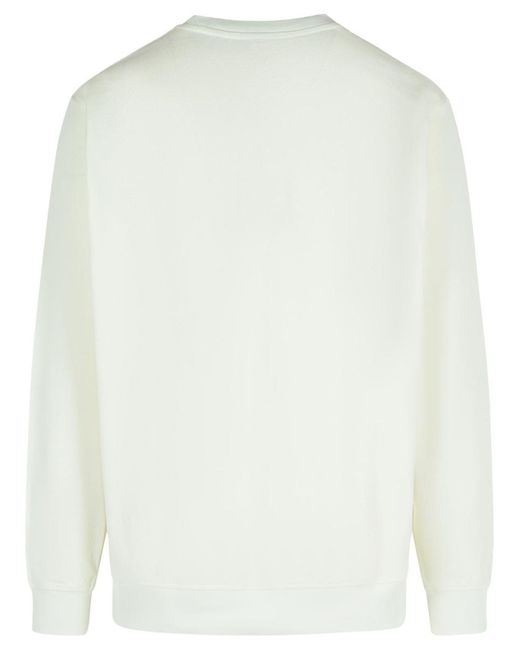 Drole de Monsieur White 'Tennis' Cotton Sweatshirt for men